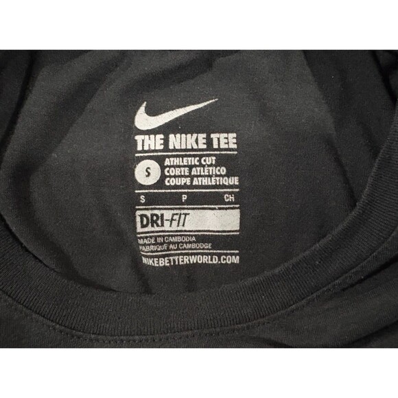 Nike Run With The Hunted Flaming Wolf M Dri-Fit T-Shirt Mens Atheltic Cut Sz S - Picture 9 of 13